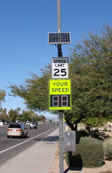 Gilbert, AZ Driver Feedback Systems - Solar Traffic Controls
