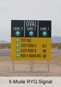 Industrial Lane Control Signs - Solar Traffic Controls