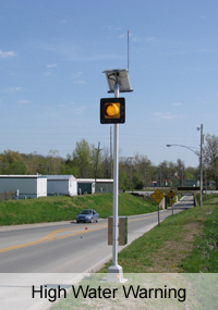 Solar Powered High Water Warning Beacon - Solar Traffic Controls